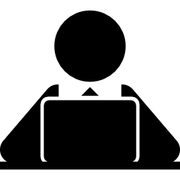 trabajador informático icono