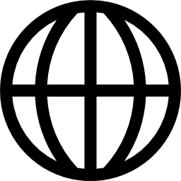 Planet grid circular symbol icon