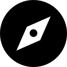 herramienta circular brújula icono