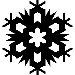 Snowflake xmas shape icon
