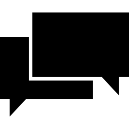símbolo de chat de burbujas de discurso icono