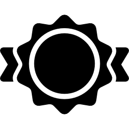 Award belt shape icon