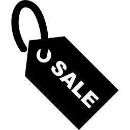 Sale tag commercial tool icon