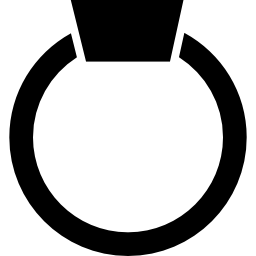 pierścionek z cennym klejnotem ikona