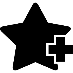 adicionar símbolo de interface de estrela favorita Ícone