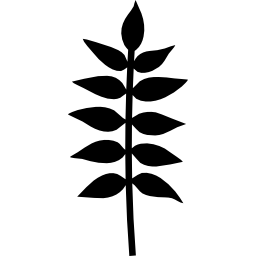 Plant branch with leaves icon