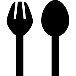 forchetta e cucchiaio icona