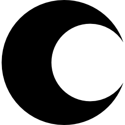 Moon phase symbol for weather interface icon