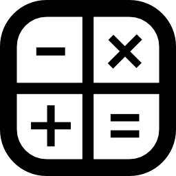 símbolo de interfaz de calculadora icono