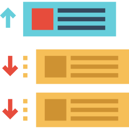 clasificación icono