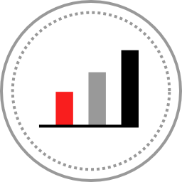 diagramme à bandes Icône