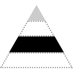 grafico a piramide icona