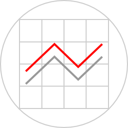 Line chart icon