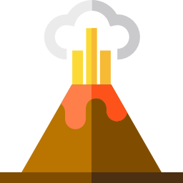 vulcão Ícone