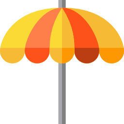 Sun umbrella icon