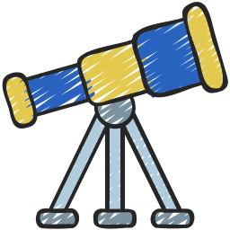 telescópio Ícone