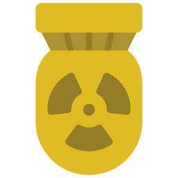 bomba nuclear icono
