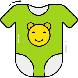 ropa de bebé icono