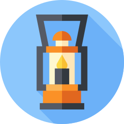 Oil lamp icon