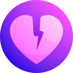 Broken heart icon