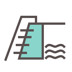 Diving board icon