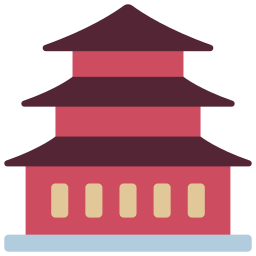 Asian temple icon