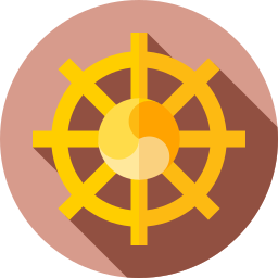 roue du dharma Icône