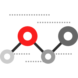 gráfico de linea icono