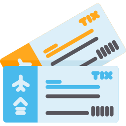 Plane ticket icon