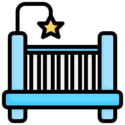 cuna de bebe icono