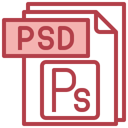 archivo psd icono