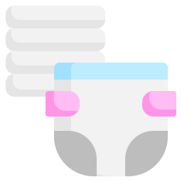 Baby diaper icon