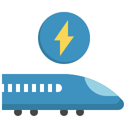 Electric train icon