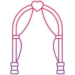 Wedding arch icon