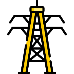 Electricity tower icon