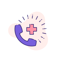 ziekenhuis telefoon icoon