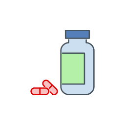 Бутылка таблеток иконка