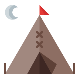 barraca de acampamento Ícone