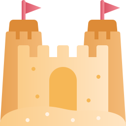 castello di sabbia icona