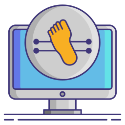Digital footprint icon