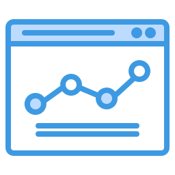 graphique en ligne Icône