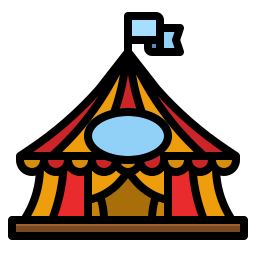 chapiteau de cirque Icône