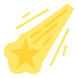 Falling star icon