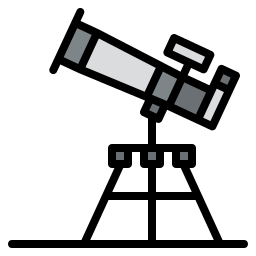 télescope Icône