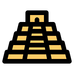 aztekische pyramide icon