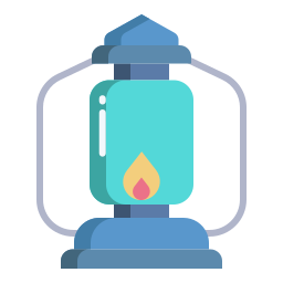 Oil lamp icon