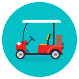 Golf cart icon