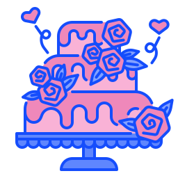 Wedding cake icon