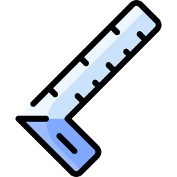 Square ruler icon