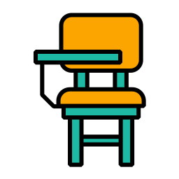 Desk chair icon